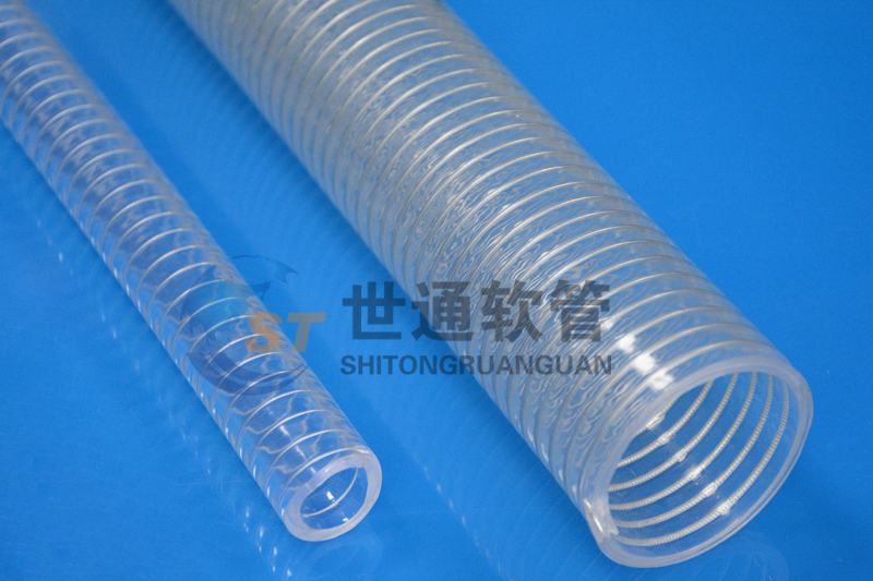 ST00258软管,耐高温钢丝管,PVC透明钢丝软管，PVC钢丝增强软管
